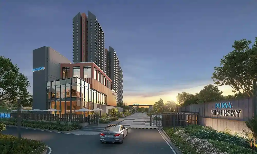 Purva Silversky Entrance View Purva Silversky Hebbagodi premium lifestyle amenities View
